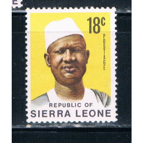 Sierra Leone 429 18c Unused Pres Siaka Stevens (S0191)+