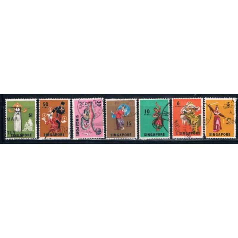 Singapore 86-89;92-3;95 Used Dancers CV 4.50 (S0236)