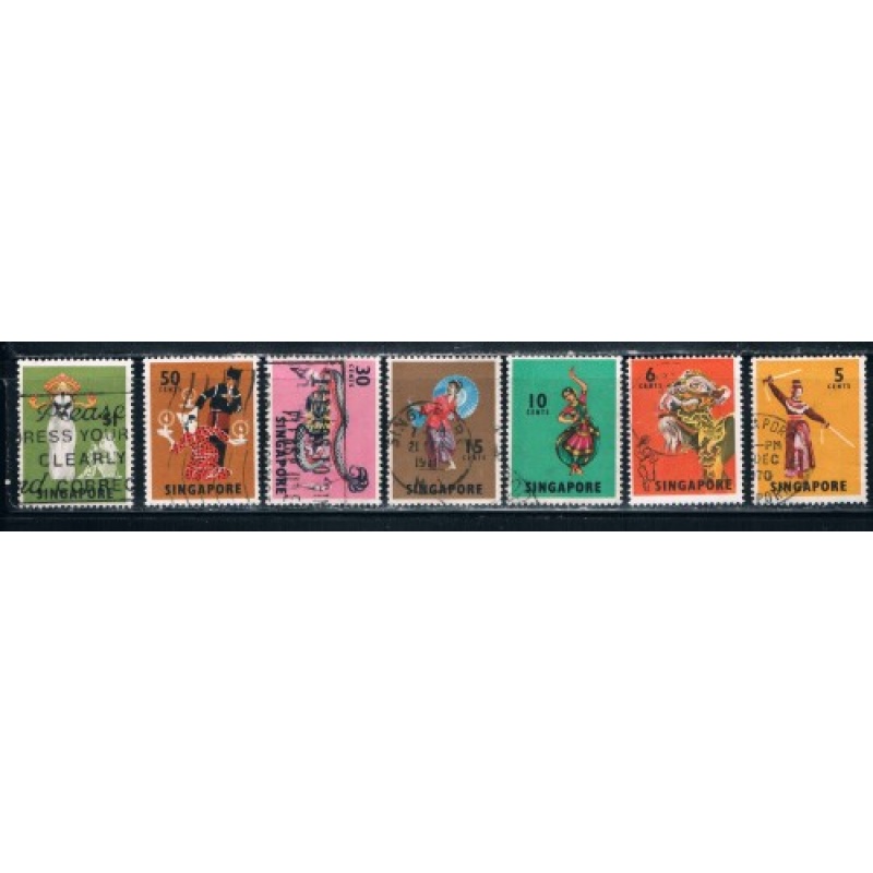 Singapore 86-89;92-3;95 Used Dancers CV 4.50 (S0237)