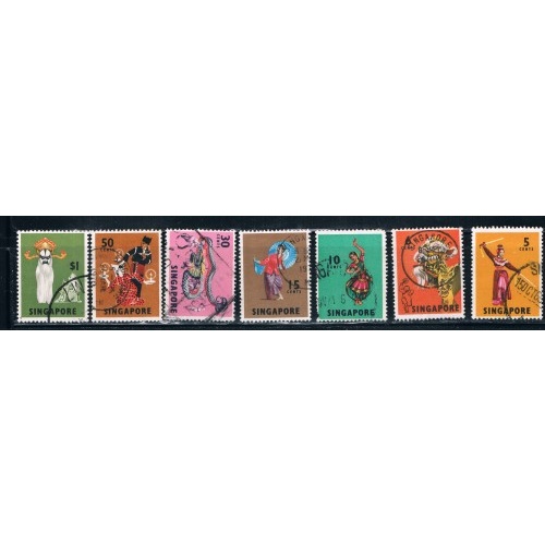 Singapore 86-89;92-3;95 Used Dancers CV 4.50 (S0238)