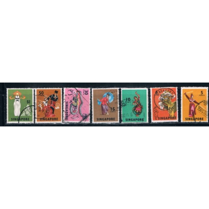 Singapore 86-89;92-3;95 Used Dancers CV 4.50 (S0238)