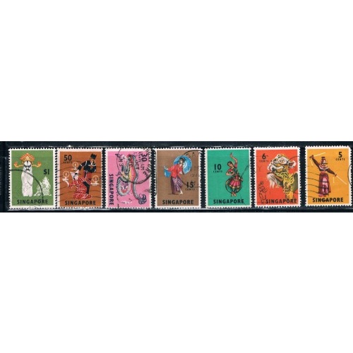 Singapore 86-89;92-3;95 Used Dancers CV 4.50 (S0239)