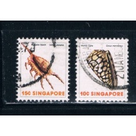 Singapore  265-66 Used Mollusks (S0251)