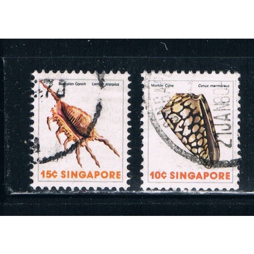 Singapore  265-66 Used Mollusks (S0251)