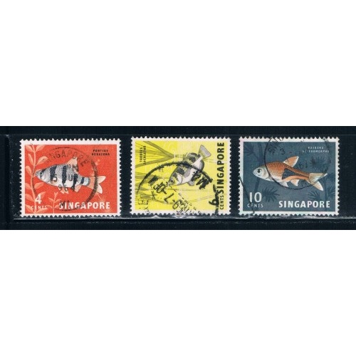 Singapore  54;56-7 Used Tropical Fish (S0269)