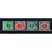 Ireland J1-J4 Used Postage Due CV 84.00 (I726)