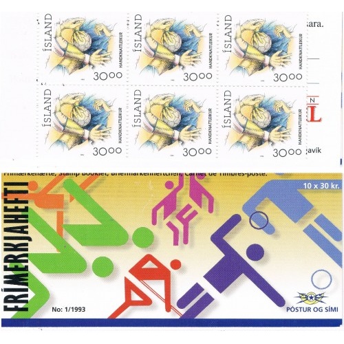 Iceland 708 Unused Booklet Volleyball CV 12.50 (I0780)