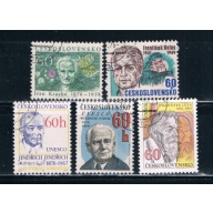 Czechoslovakia 2049-53 Used Set Celebs CV 1.25 (C0057)