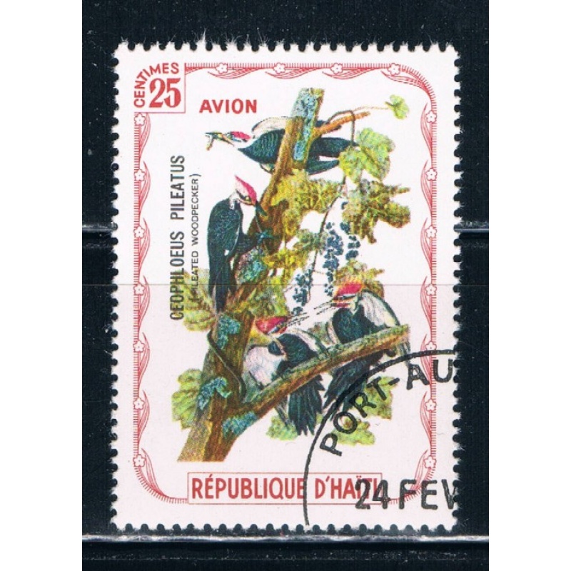 Haiti Used Birds Woodpecker (H0015)+