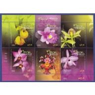 Mexico Orchids flowers minisheet 2010
